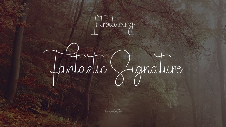 Fantastic Signature Font