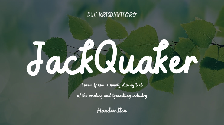 JackQuaker Font