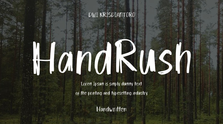 HandRush Font