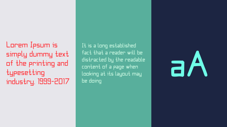 One Squared Equals One Font