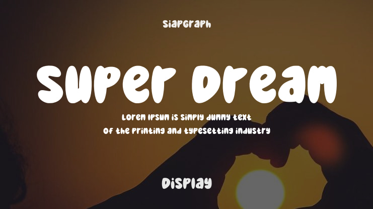 Super Dream Font
