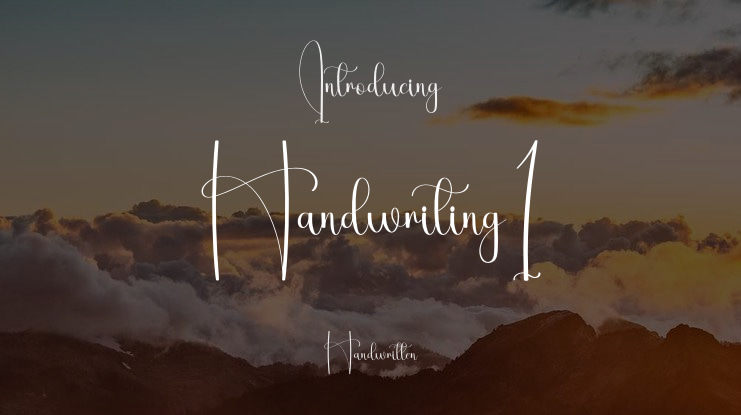 Handwriting1 Font