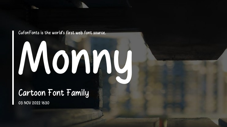 Monny Cartoon Font