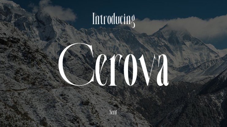 Cerova Font