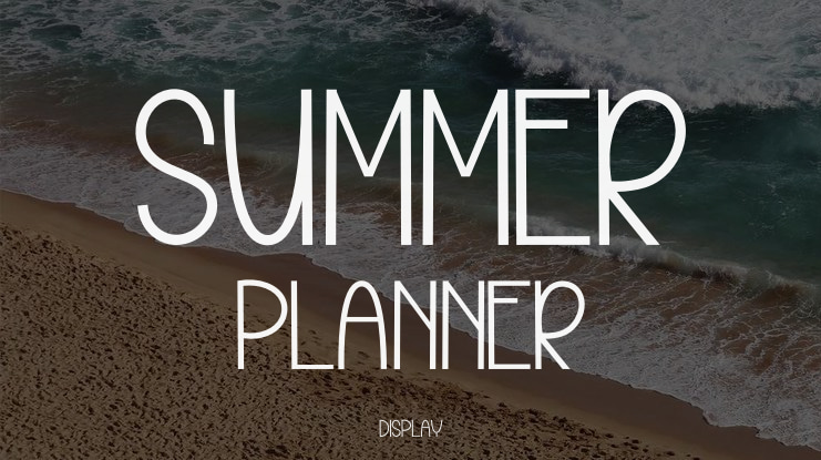 Summer Planner Font