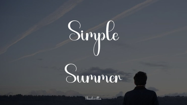 Simple Summer Font