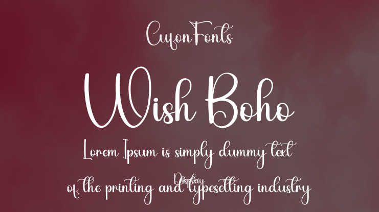 Wish Boho Font
