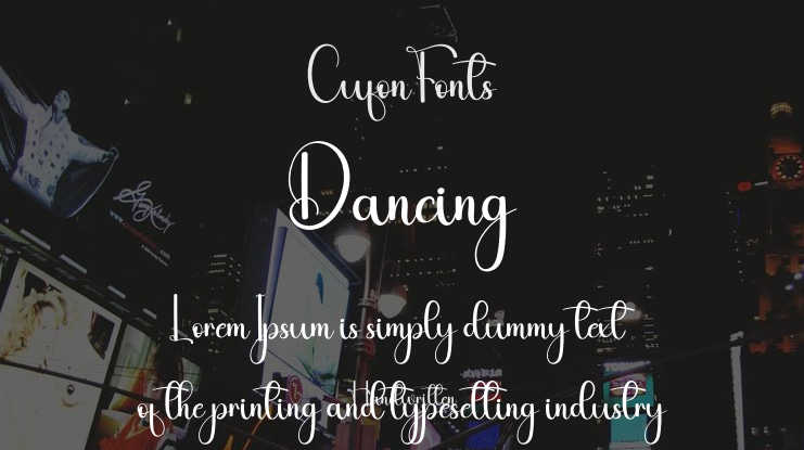 Dancing Font