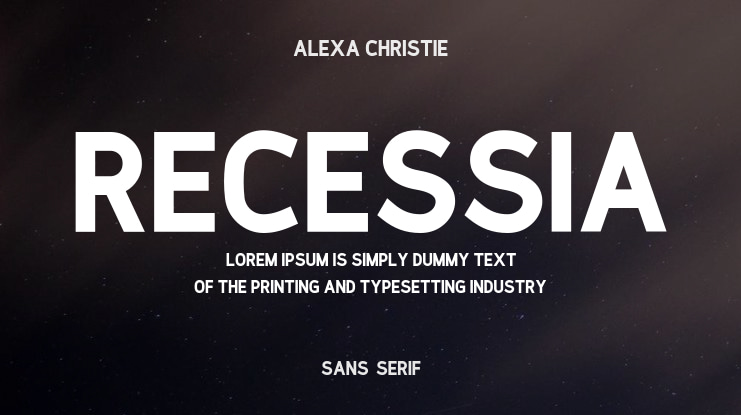 Recessia Font