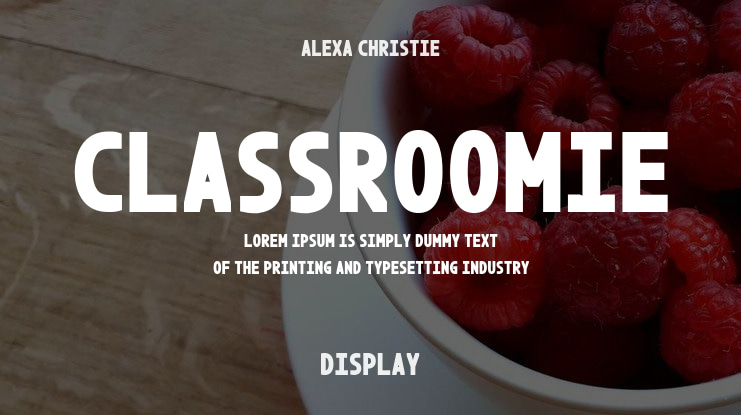 Classroomie Font