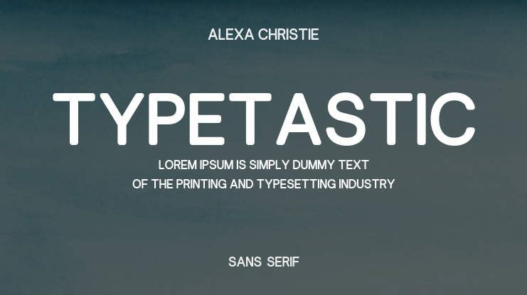 Typetastic Font
