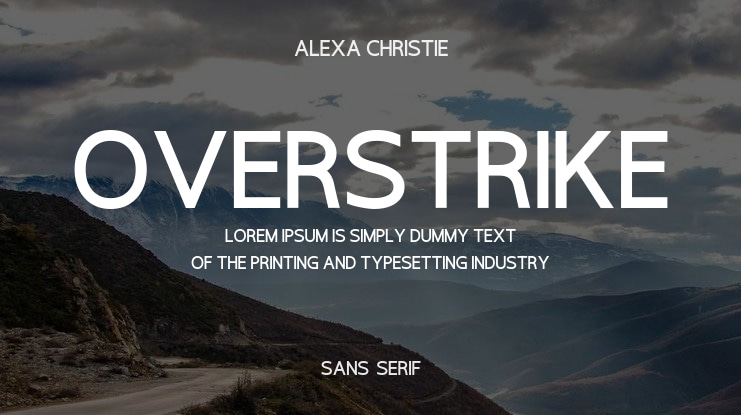 Overstrike Font
