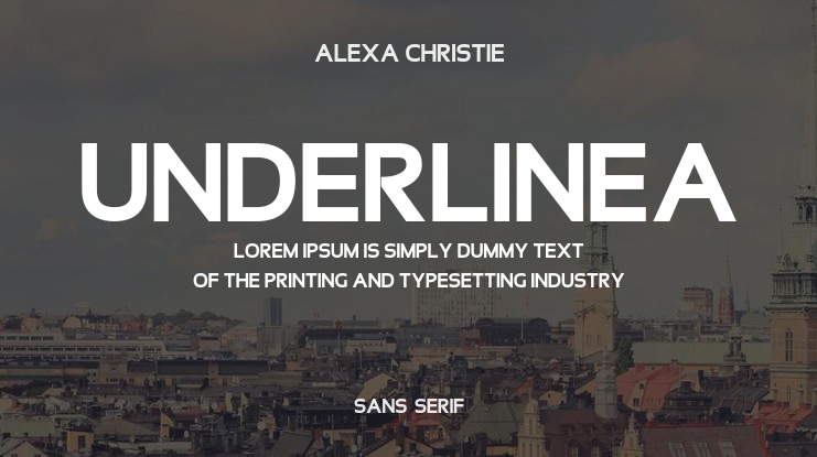 Underlinea Font