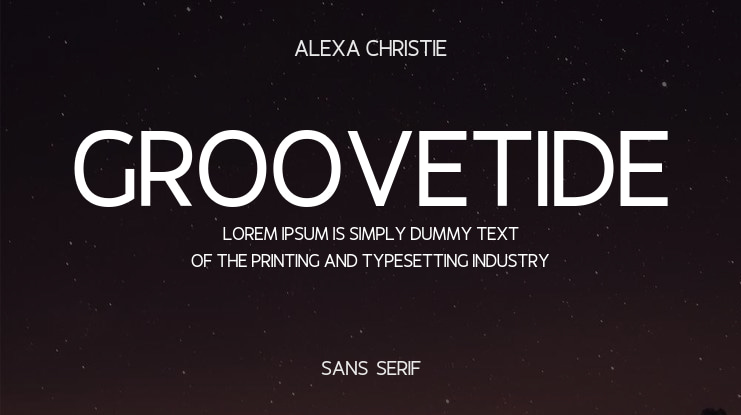 Groovetide Font