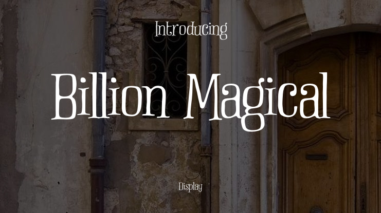 Billion Magical Font Family