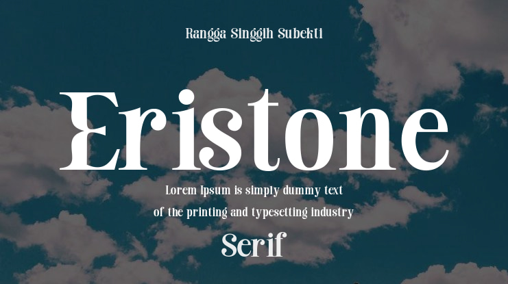 Eristone Font