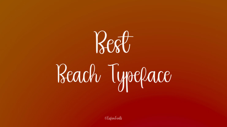 Best Beach Font