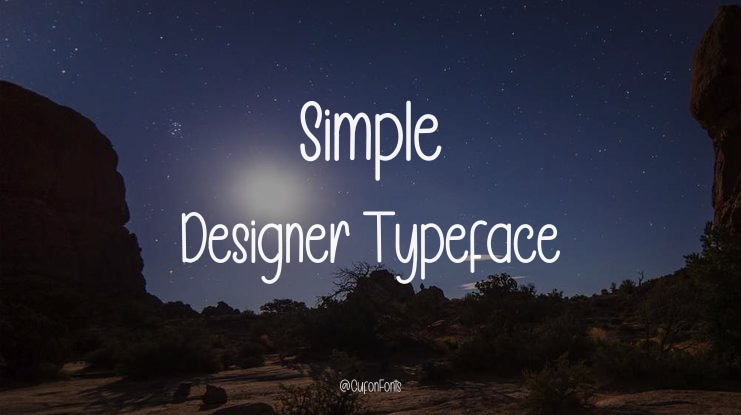 Simple Designer Font
