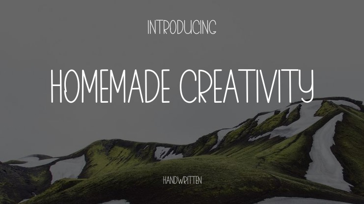 HOMEMADE CREATIVITY Font
