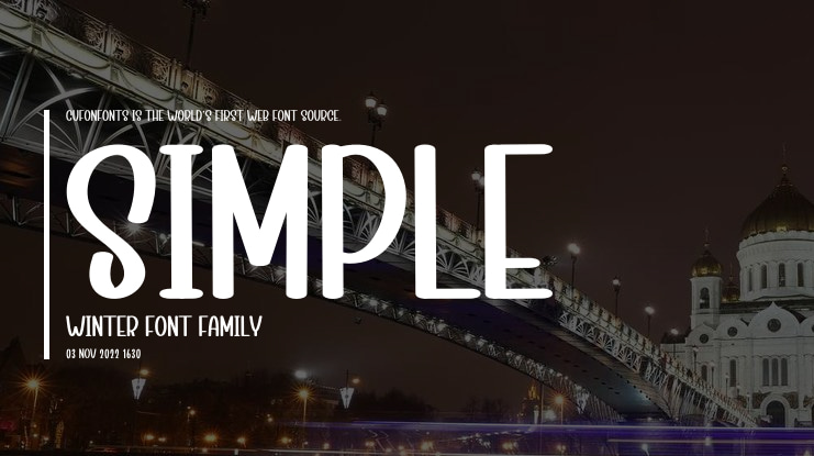 Simple Winter Font