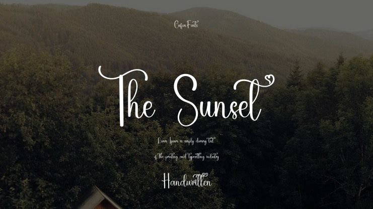 The Sunset Font