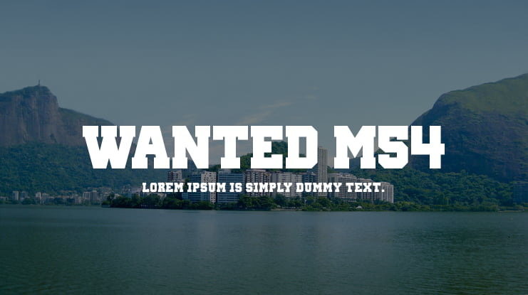 Wanted M54 Font