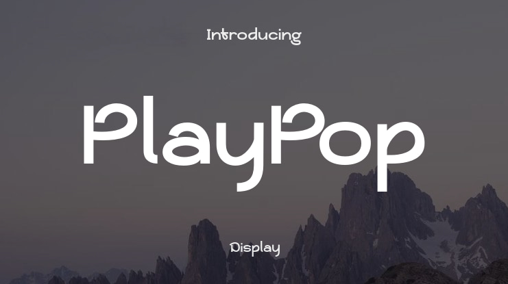 PlayPop Font