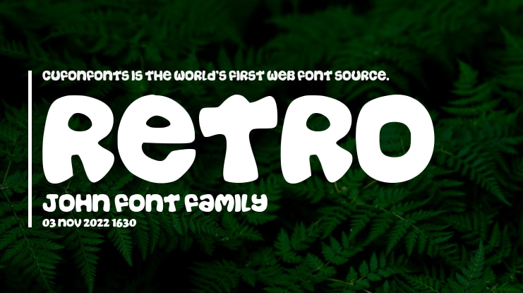 Retro John Font