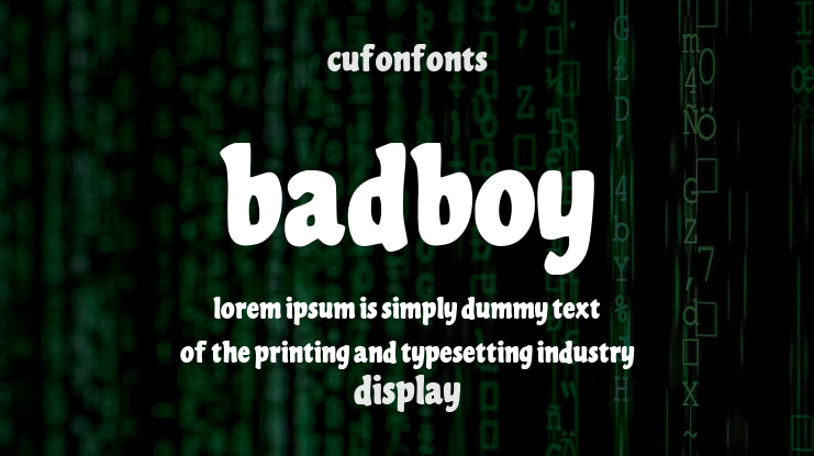 Badboy Font
