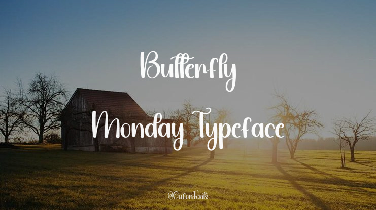 Butterfly Monday Font