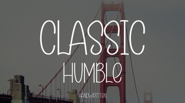 Classic Humble Font