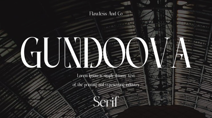 GUNDOOVA Font