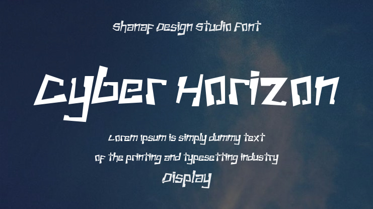 Cyber Horizon Font