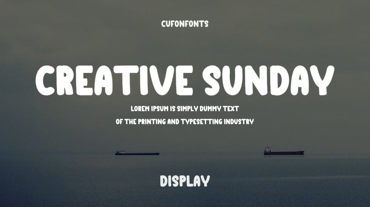 Creative Sunday Font