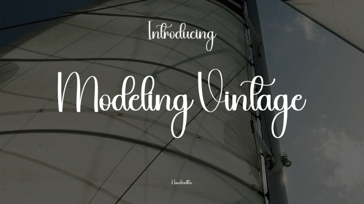 Modeling Vintage Font