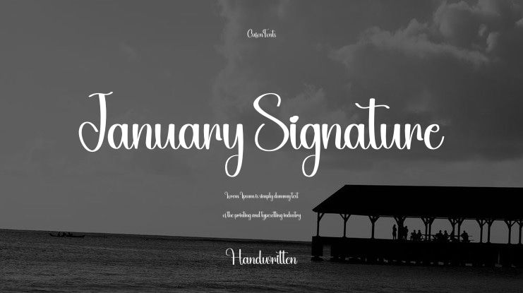 January Signature Font