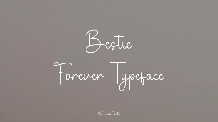 Bestie Forever Font