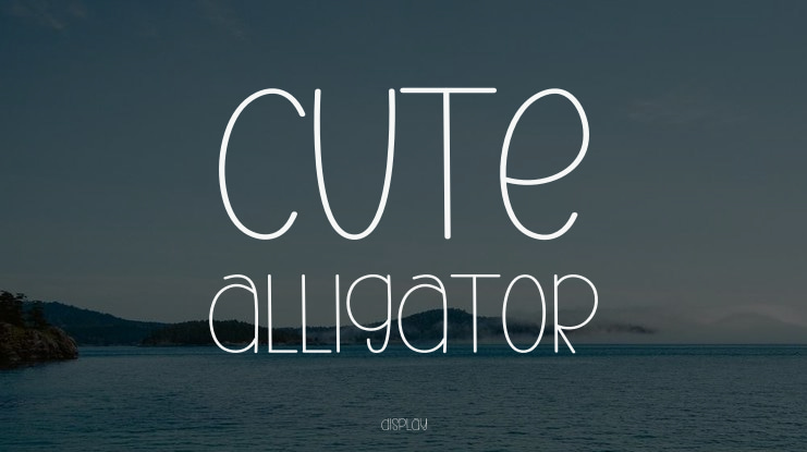 Cute Alligator Font