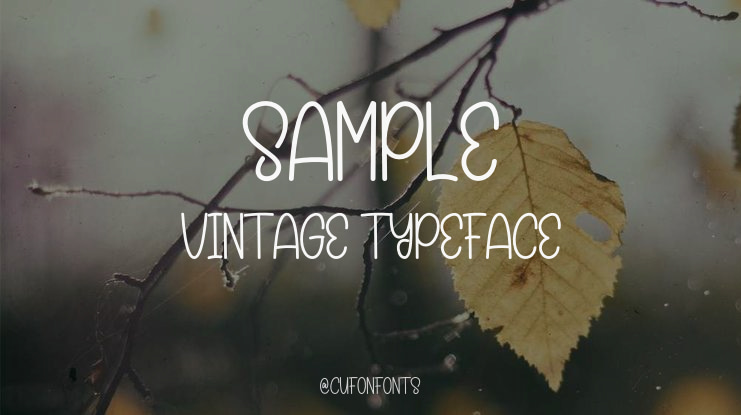 Sample Vintage Font