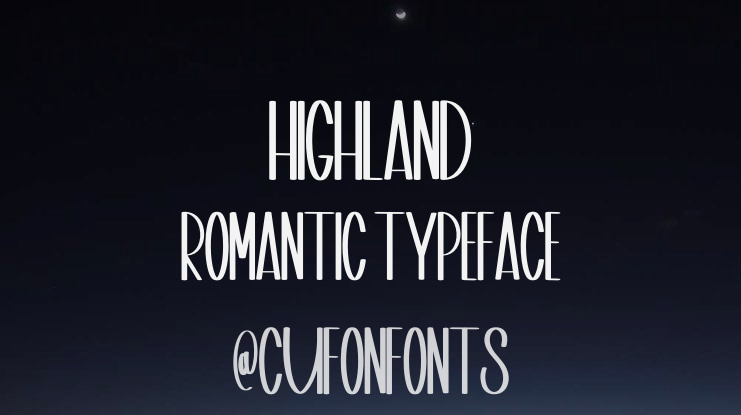 Highland Romantic Font