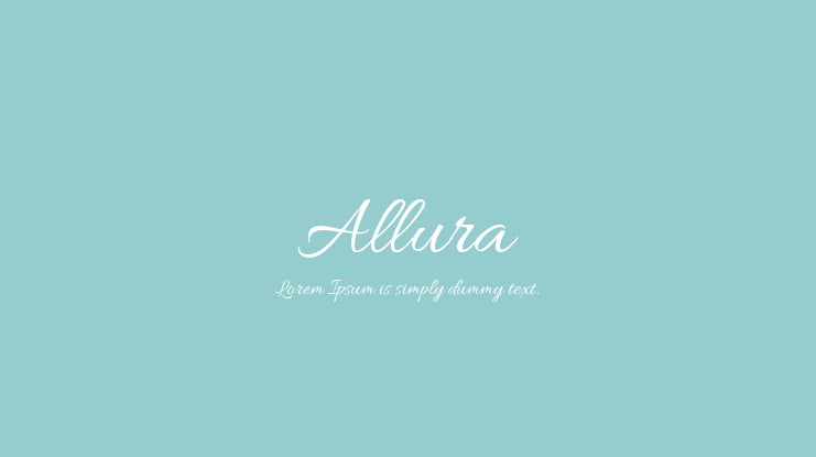 Allura Font Family