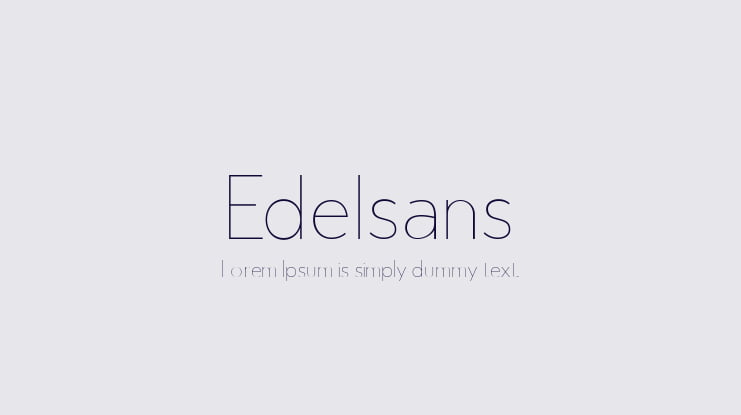 Edelsans Font