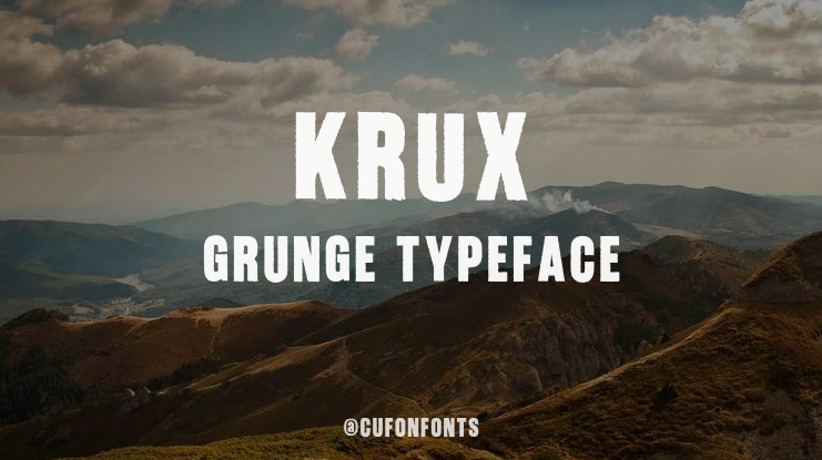Krux Grunge Font Family