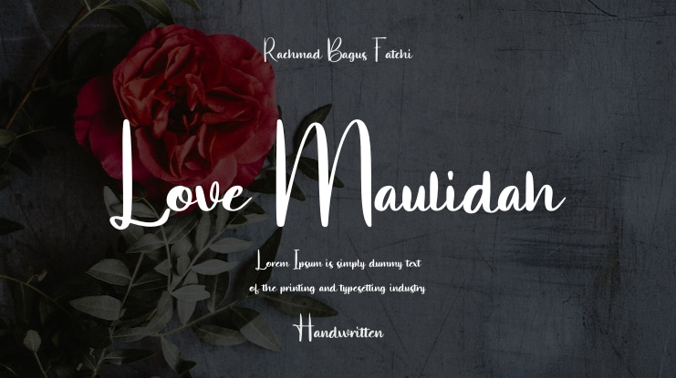 Love Maulidah Font