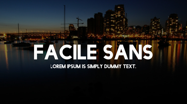 Facile Sans Font Family