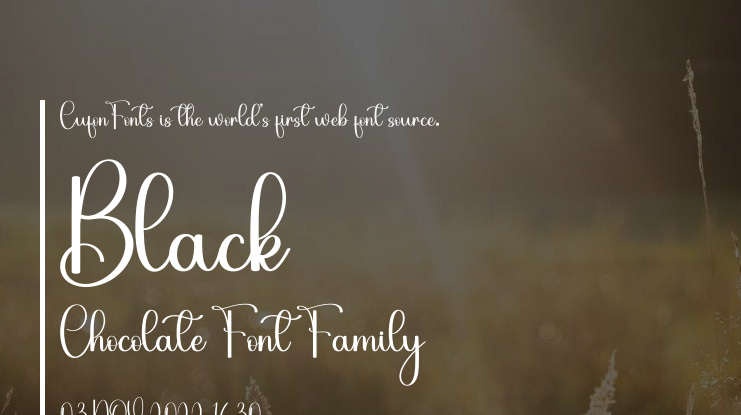 Black Chocolate Font