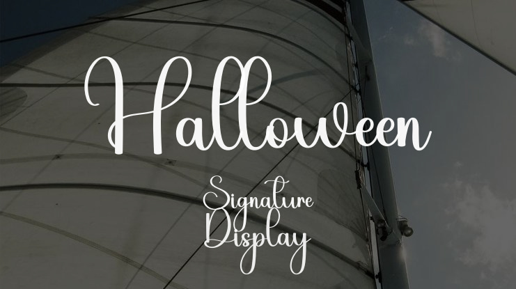 Halloween Signature Font