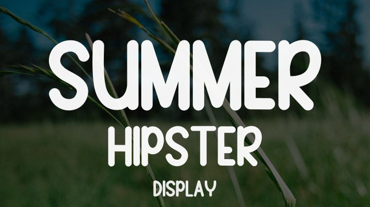 Summer Hipster Font