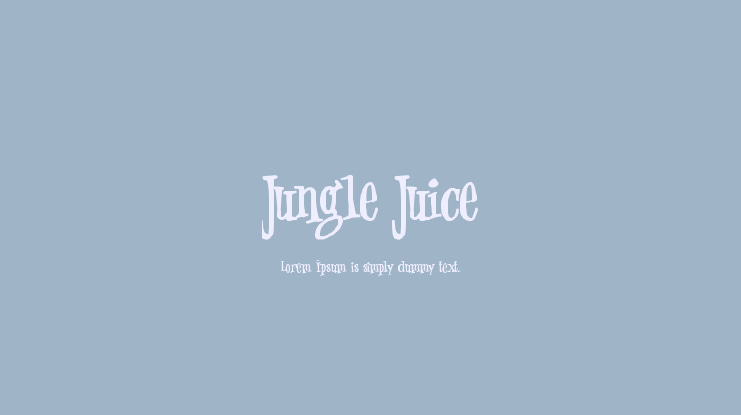 Jungle Juice Font