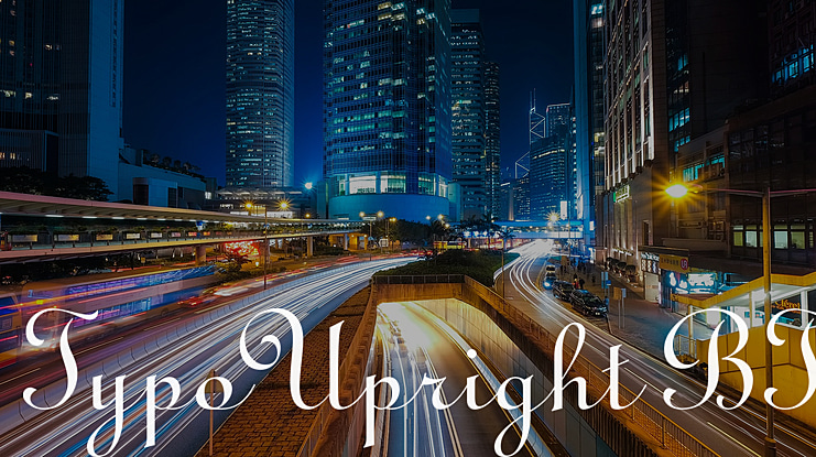 TypoUpright BT Font